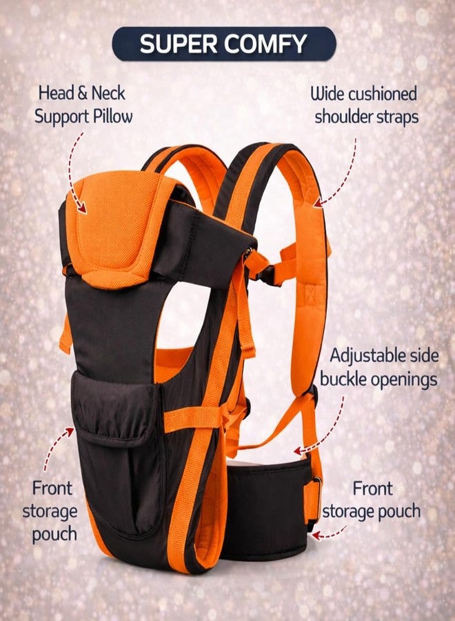 AEREX Adjustable Baby Carrier 4-in-1 Infant Carrier Baby Toddler Carrier for 4 to 24 Months Baby Honeycomb/Kangaroo Bag Toddler Carrier Body Holder Backpack - Image 4