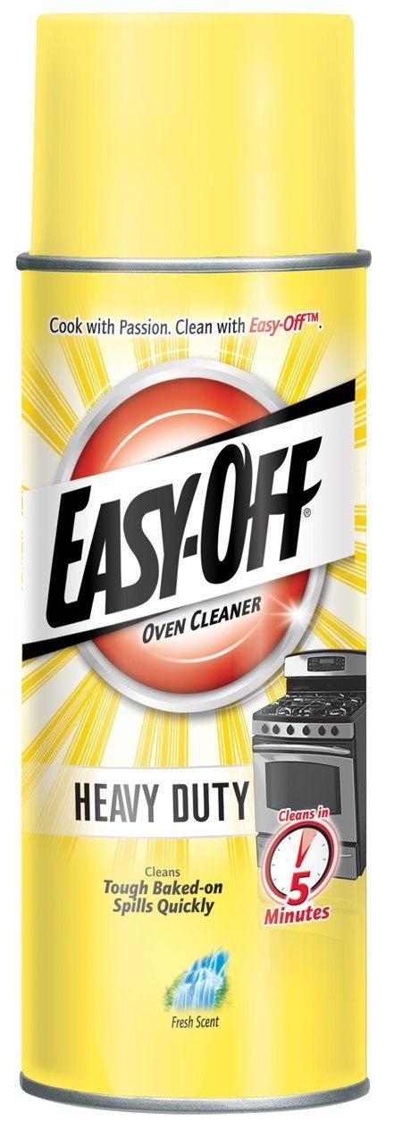 Easy Off Heavy Duty Oven Cleaner, Destroys Tough Burnt on Food and Grease, Fresh Scent, 14.5 oz Can - Image 1