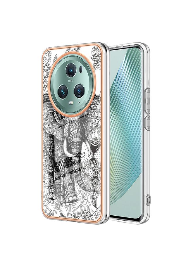 S-TOP Case For Honor Magic 5 Pro Electroplating Marble Dual-side IMD Phone Case - Image 1