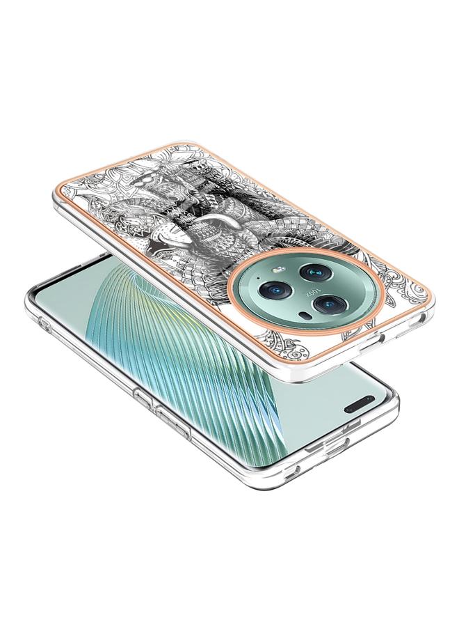 S-TOP Case For Honor Magic 5 Pro Electroplating Marble Dual-side IMD Phone Case - Image 3