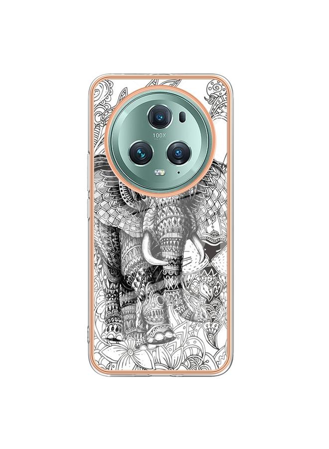 S-TOP Case For Honor Magic 5 Pro Electroplating Marble Dual-side IMD Phone Case - Image 2