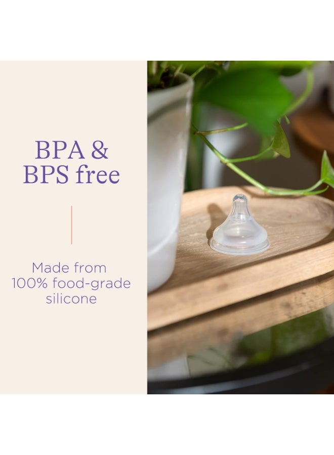 Lansinoh حلمات لانسينوه ناتشورال ويف متوسطة التدفق (عبوة من 2) ، 75910-1 - Image 5