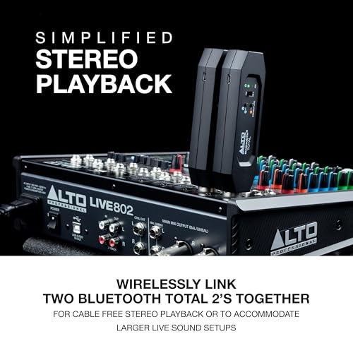 ALTO Bluetooth Total 2 XLR Equipped Rechargeable Bluetooth Receiver for Mixing Desk Audio Mixer Setups and Active PA Systems - Image 4