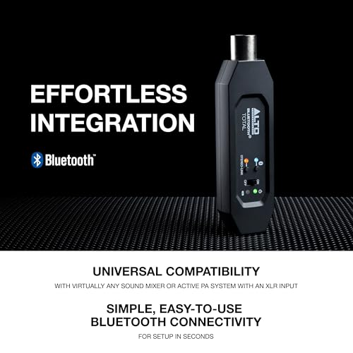 ALTO Bluetooth Total 2 XLR Equipped Rechargeable Bluetooth Receiver for Mixing Desk Audio Mixer Setups and Active PA Systems - Image 3