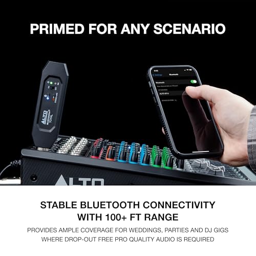 ALTO Bluetooth Total 2 XLR Equipped Rechargeable Bluetooth Receiver for Mixing Desk Audio Mixer Setups and Active PA Systems - Image 5