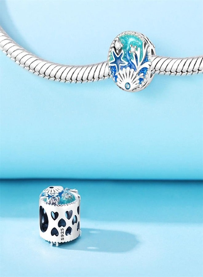 ARTCHARM Women Ocean Series Wonderful Underwater World Starfish Sea Shell Turtle and Fish Charms Compatible With Pandora Charms Bracelets - Image 3