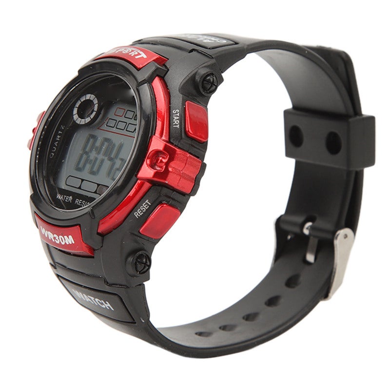 SYNOKE Sports Watch Digital LCD Electronic Watch Luminous Men Watch for Outdoor Activities Red - Image 5