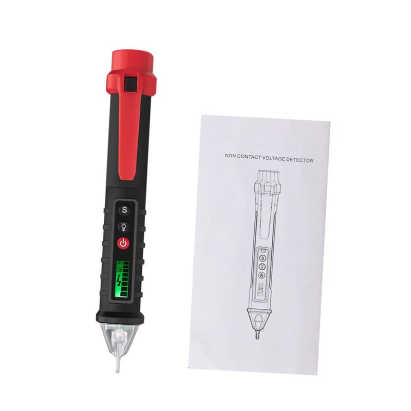 Non Contact Voltage Tester Pen LCD Display Auto Test AC Detector Battery Free Design Black - Image 5