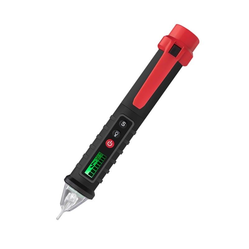 Non Contact Voltage Tester Pen LCD Display Auto Test AC Detector Battery Free Design Black - Image 2