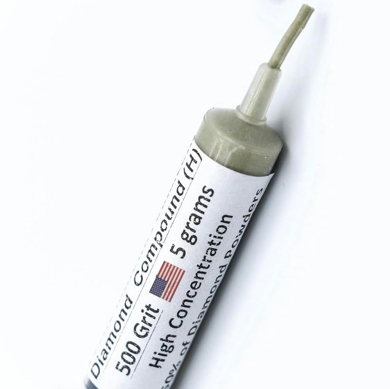 TechDiamondTools Diamond Lapping Paste Polishing Compound USA Made 500 Grit 36-54 Microns Lapping Compound for Rock Glass Metal Jewelry Resin Marble with High Concentration Diamond Powder - Image 1