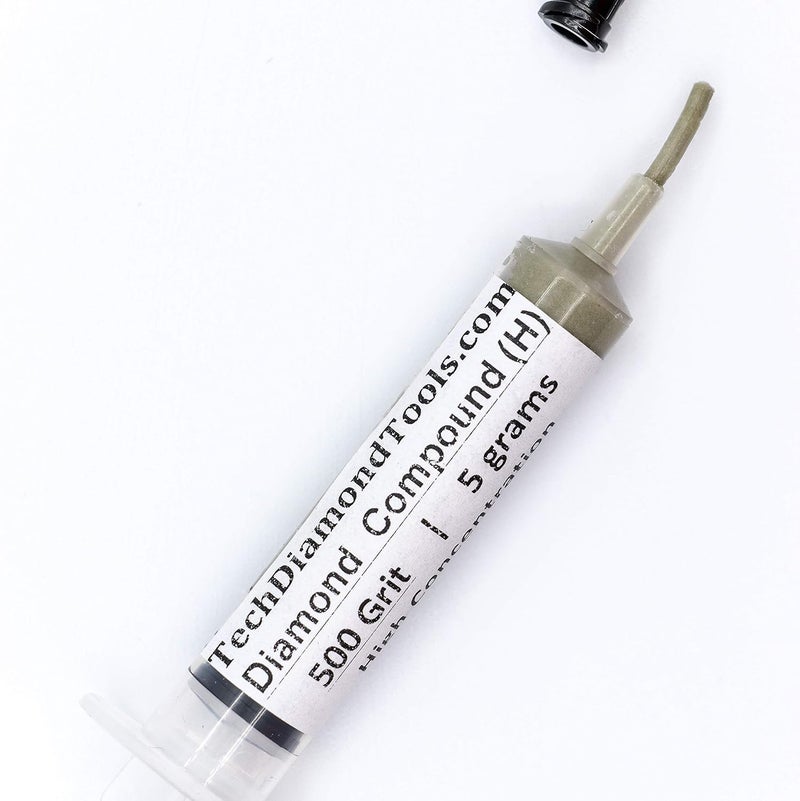TechDiamondTools Diamond Lapping Paste Polishing Compound USA Made 500 Grit 36-54 Microns Lapping Compound for Rock Glass Metal Jewelry Resin Marble with High Concentration Diamond Powder - Image 4