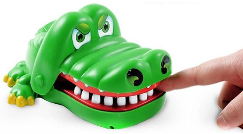 Crocodile Mouth Dentist Bite Toy Small crocodile [e-commerce box - Image 1
