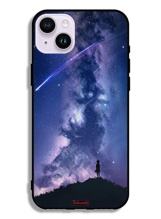 Tolwak Apple iPhone 14 Protective Case Moving Stars - Image 2