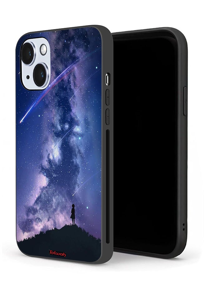 Tolwak Apple iPhone 14 Protective Case Moving Stars - Image 1