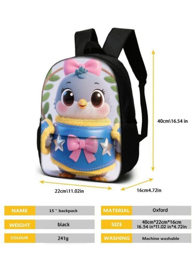 Bright Li Fire Unlock the new fashion of childish fun! Three-piece set of bags, cartoon elements for children and teenagers (students, children, friends' outings, mountain climbing, schooling, etc. can be used) - 93  - Image 5
