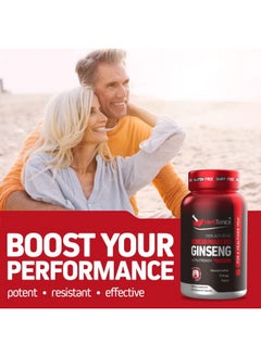 Herbtonics High Strength Ginseng Korean Red Panax Extract Performance Support For Men & Women (120 Count (Pack Of 1))  - Image 3