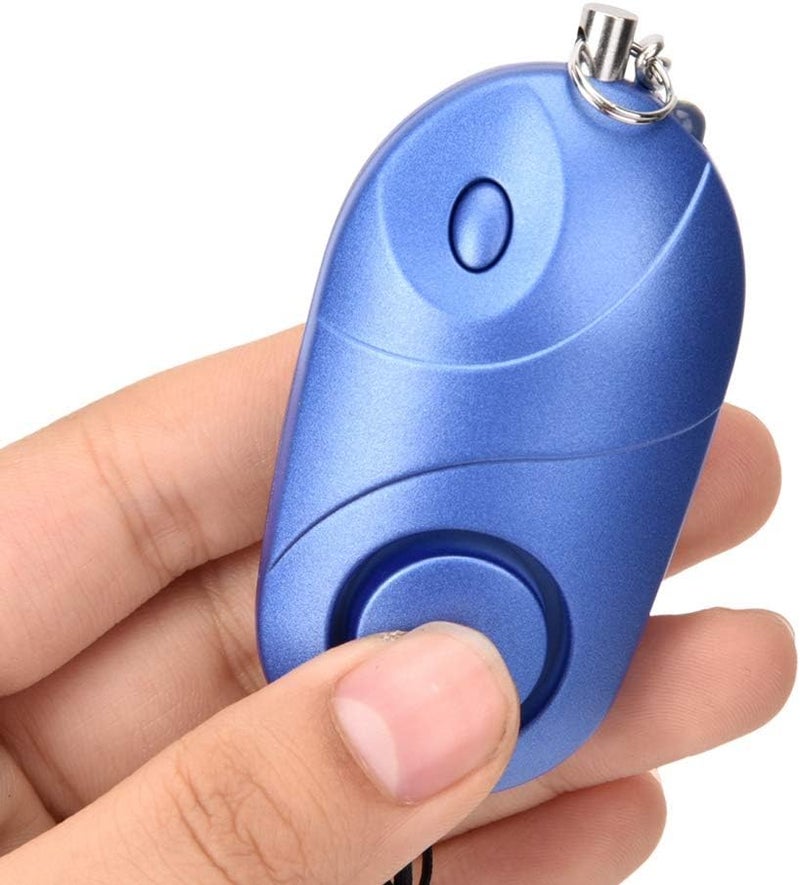klarako Personal Security Alarm Keychain Blue Emergency Survival Anti-Rape Siren with LED Female Safety Protection and Portable Alarm130db Warning - Image 1