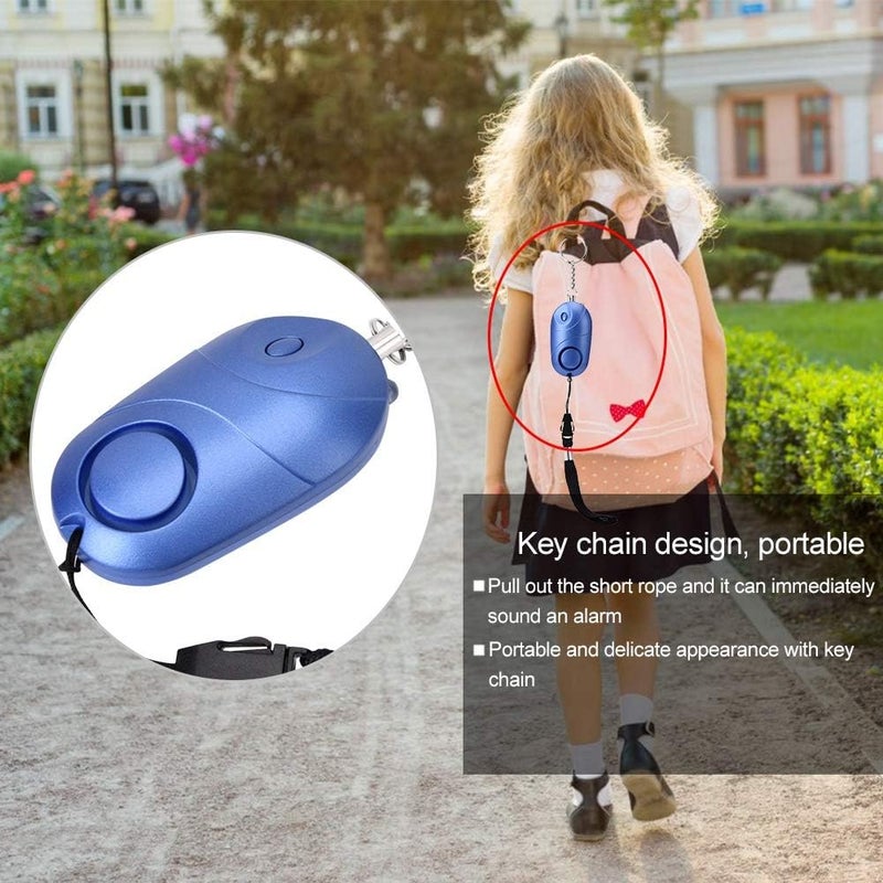 klarako Personal Security Alarm Keychain Blue Emergency Survival Anti-Rape Siren with LED Female Safety Protection and Portable Alarm130db Warning - Image 4