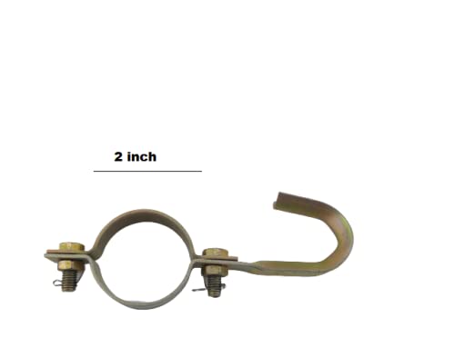 advancedestore Metal Ceiling Fan Hook (Galvanized, Gold, Size - 2 Inch, 1) - Image 2