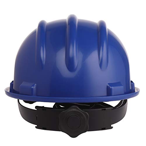 KARAM PN521 Safety Helmet for Men Construction Helmet | Ratchet Type Adjustment with Adjustable Chin Strap | Work Helmet with Side Slot for Attachment | is:2925:1984 Certified | Lamination Blue - Image 5