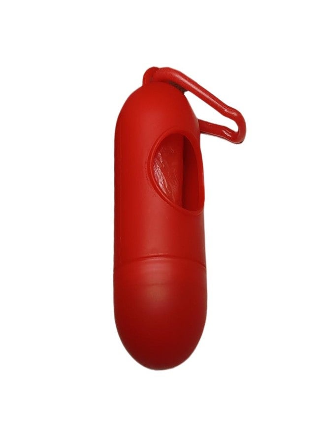 Amso Diaper Disposal Bag Dispenser with Garbage Rolls Portable Disposable Baby Diaper Nappy Garbage Bag with Removable Capsule Box (Red) - Image 3