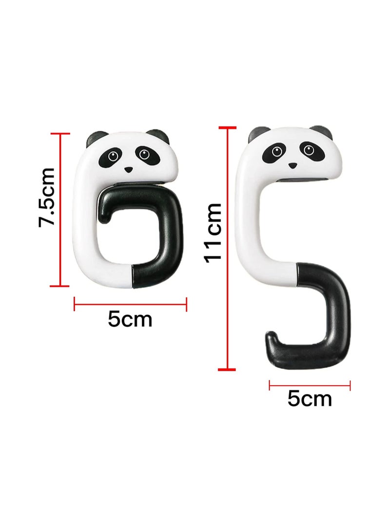 SOLARAE 2pcs Handbag Hook Desktop Bag HolderPortable Desktop Bag HookFoldable Ladies Bag HookSchool Bag Hook on DeskSuitable for Restaurant Cafe School Library - Image 3