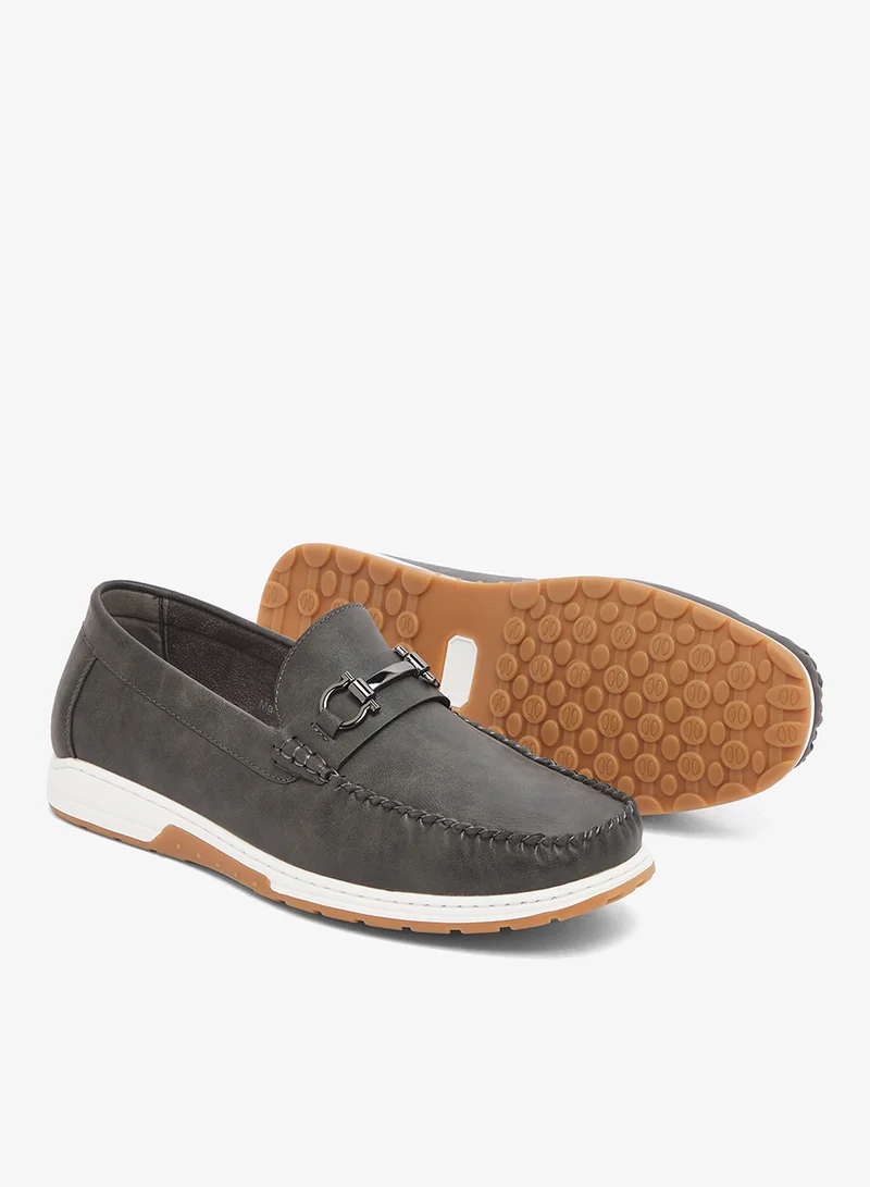 Robert Wood  Suede-Look Horsebit Driving Loafers for Men | Best Price UAE