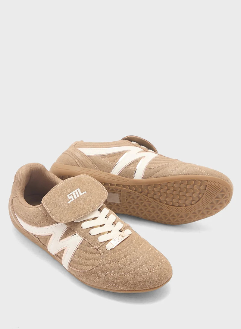 STEVE MADDEN Freekick Logo Lace Up Low Top Sneakers