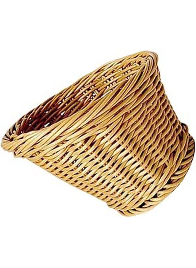 Handmade Rattan Bread Basket Kitchen Storage Organizer For Fruits Vegetables - Image 1