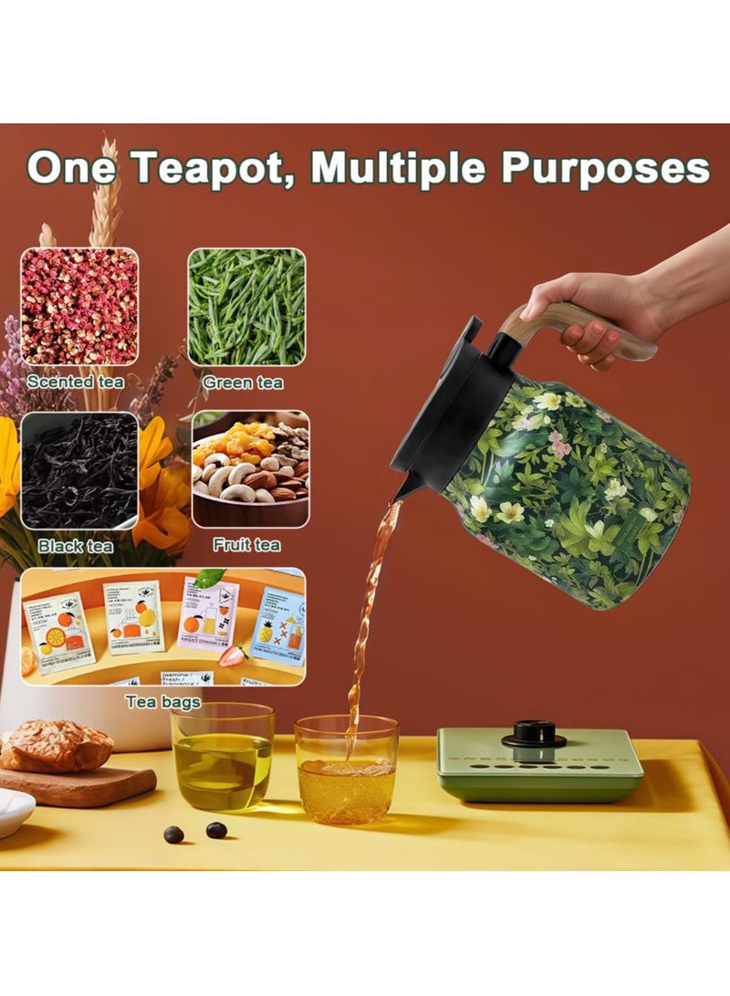 Tea Thermos with Vintage Floral Pattern - Integrated Tea Strainer (Floral) - Image 2