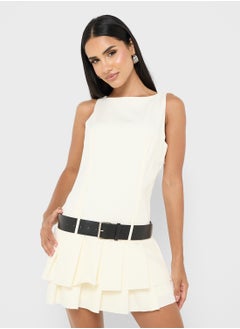 Ginger Drop Waist Dress with Belt  - Image 1