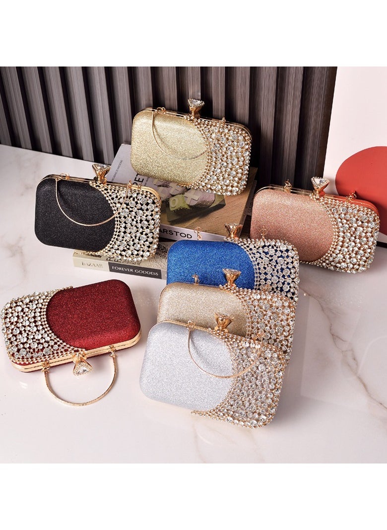 Miluraining - Women Clutch Bag Evening Bag Purse with rhinestone diamond decoration decoration Small Crossbody Bag Handbag Shoulder Bag Satchel Bags Suitable for Party Prom Wedding - Image 1