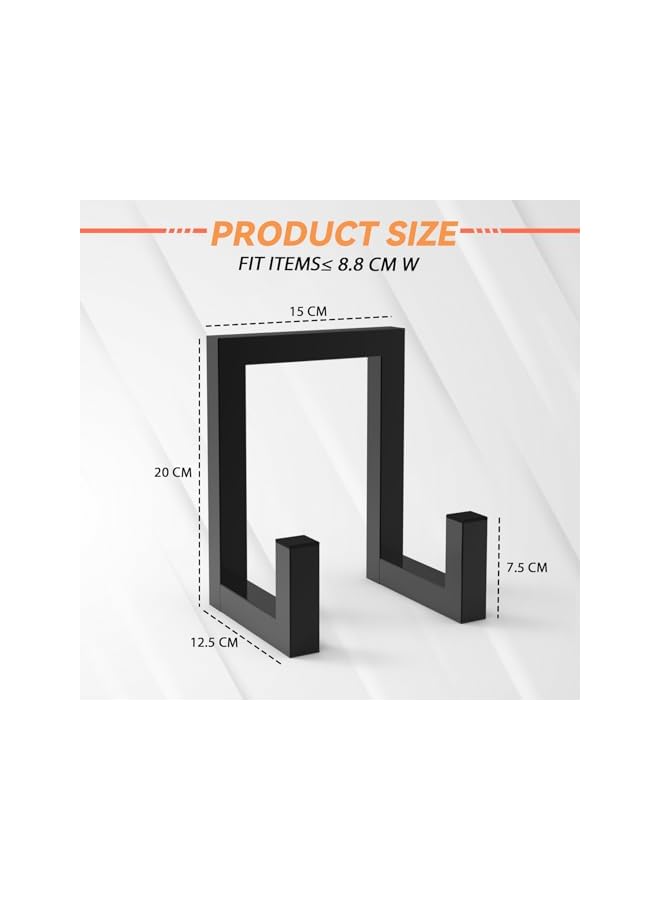 The Bros Large Metal Plate Stands for Display, Vinyl Record Holder Display Stand, Metal Display Stand for Artwork, Decorative Photo Frame Stand for Picture Frame, Plate, Dish, Photo Easel, Books - Image 3