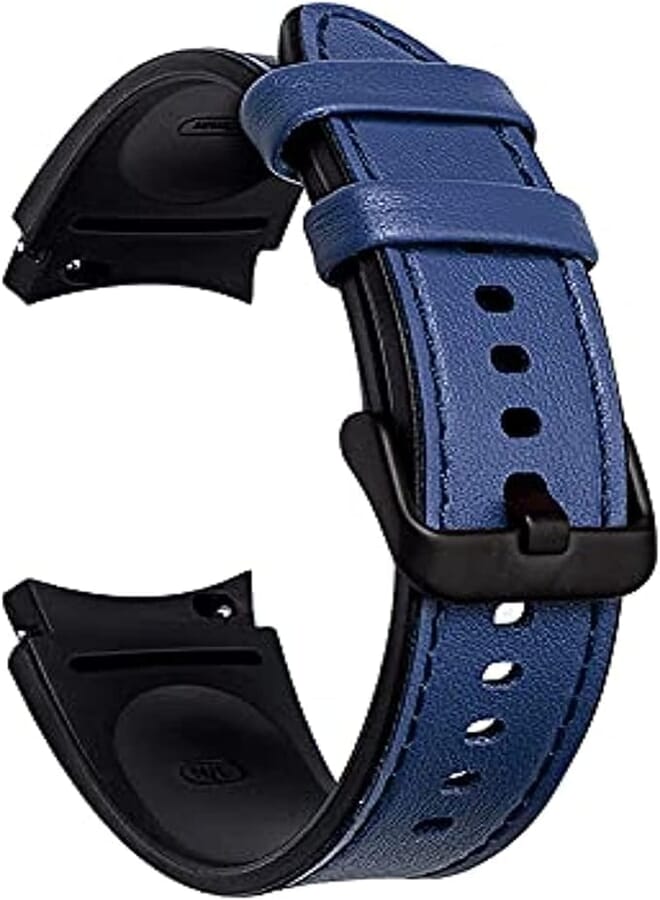 Next Next store Silicone Leather Replacement Band Compatible with Samsung Galaxy Watch 5 Pro 45mm | Watch 5/4 44mm 40mm