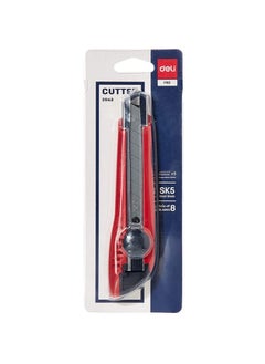 1-Piece Utility Cutter Knife With Rotary Lock Assorted Colours