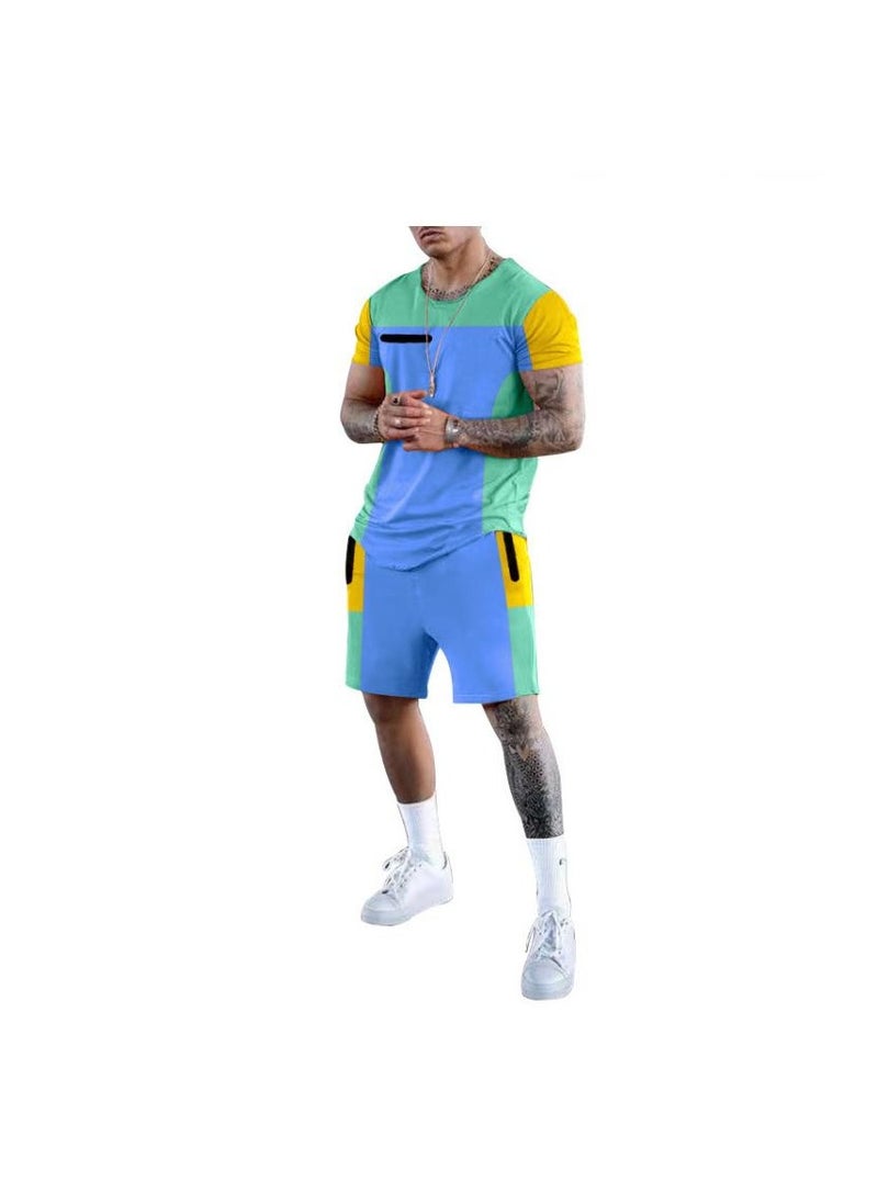 KUYING - Children's High Elasticity Tight Fitting Clothing Sports Fitness Set Quick Drying Training Suit - Image 1