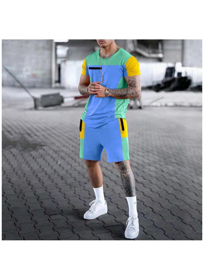 KUYING - Children's High Elasticity Tight Fitting Clothing Sports Fitness Set Quick Drying Training Suit - Image 1