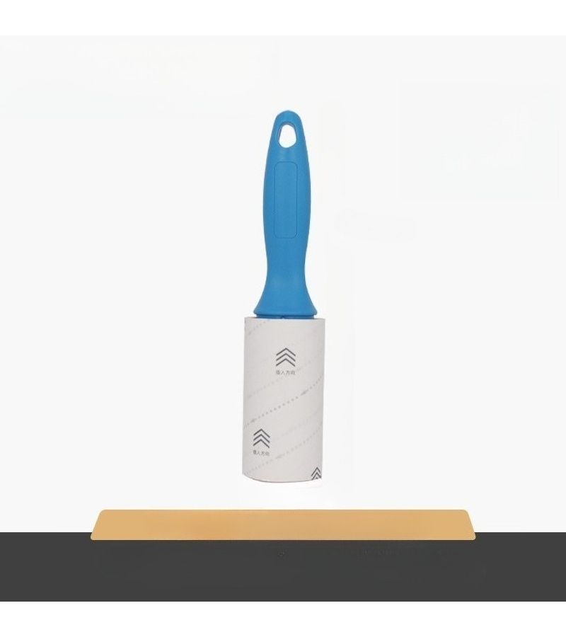 Blue Clothing Lint Remover Roller for Pet Hair Sofa Floor Cleaning Replaceable Paper Roll - Image 4