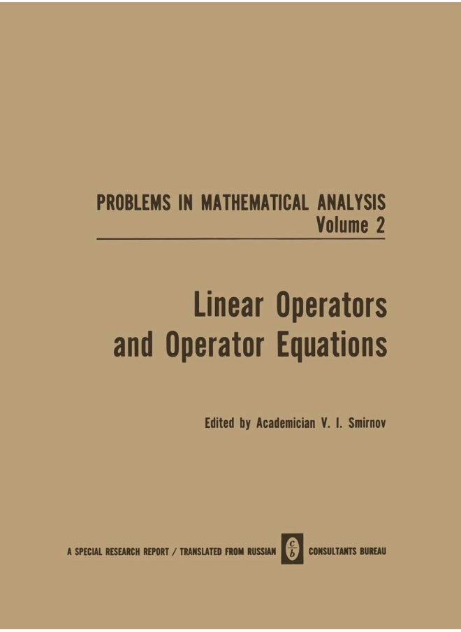 Linear Operators and Operator Equations 