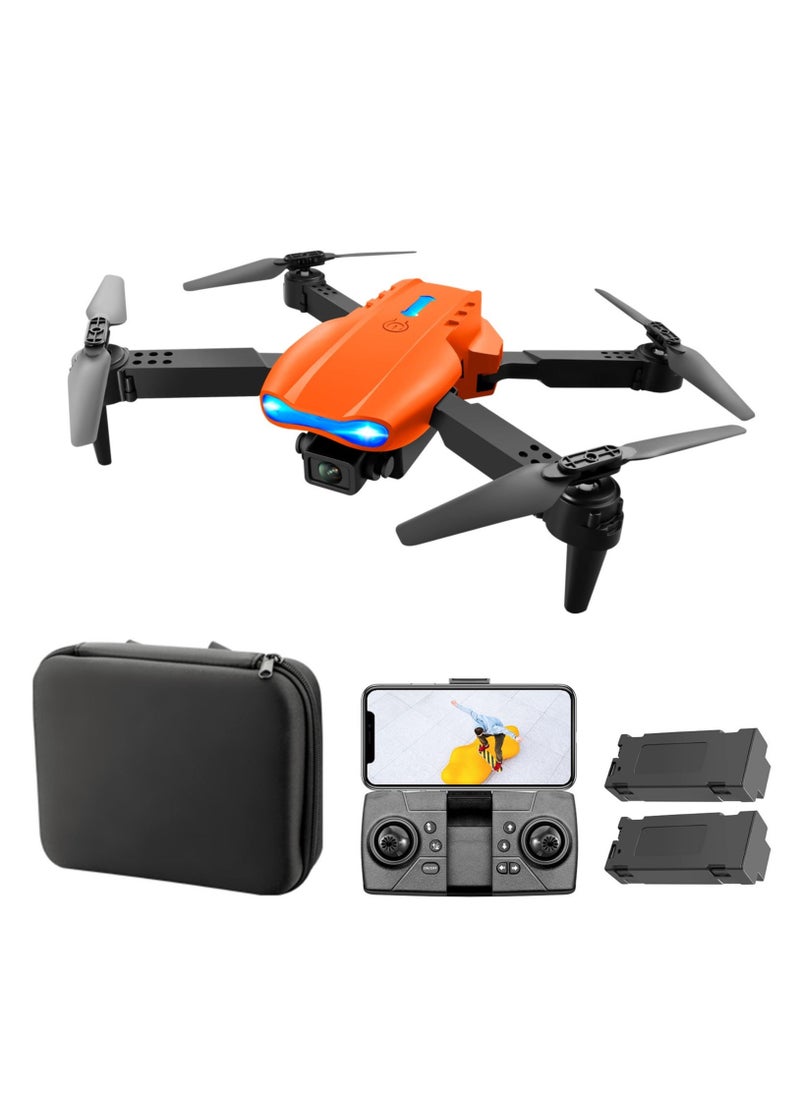 Generic - RC Drone with 4K Dual Camera Mini Drone Orange - Image 1