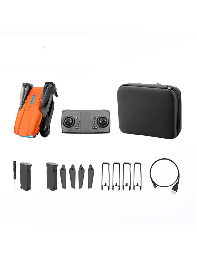 Generic - RC Drone with 4K Dual Camera Mini Drone Orange - Image 1