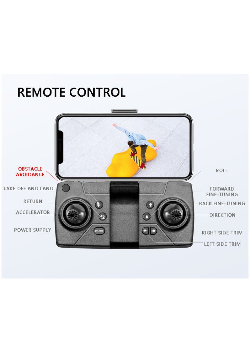 Generic - RC Drone with 4K Dual Camera Mini Drone Orange - Image 1