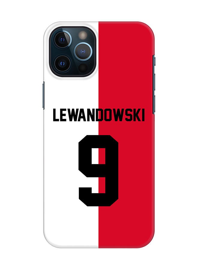 Stylizedd Slim Cover for Apple iPhone 12 Pro Max Case Snap Classic Series Mobile Cover Hard PC Shield Matte Finish Print -Poland-Player-Lewandowski - Image 1