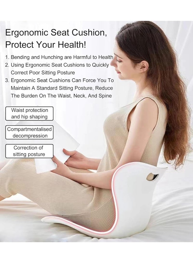Generic Ergonomic Posture Seat – Portable Pelvic & Back Support Chair Cushion with Non-Slip Pads for Office, Home, Car & Study – Improves Sitting Comfort & Alignment - Image 5