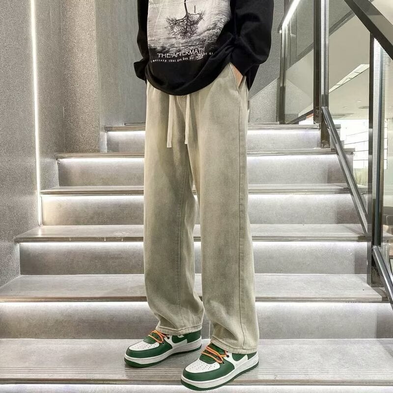 Unisex Classic Denim Jeans Loose Fit Daily Outdoor Wear - Image 1