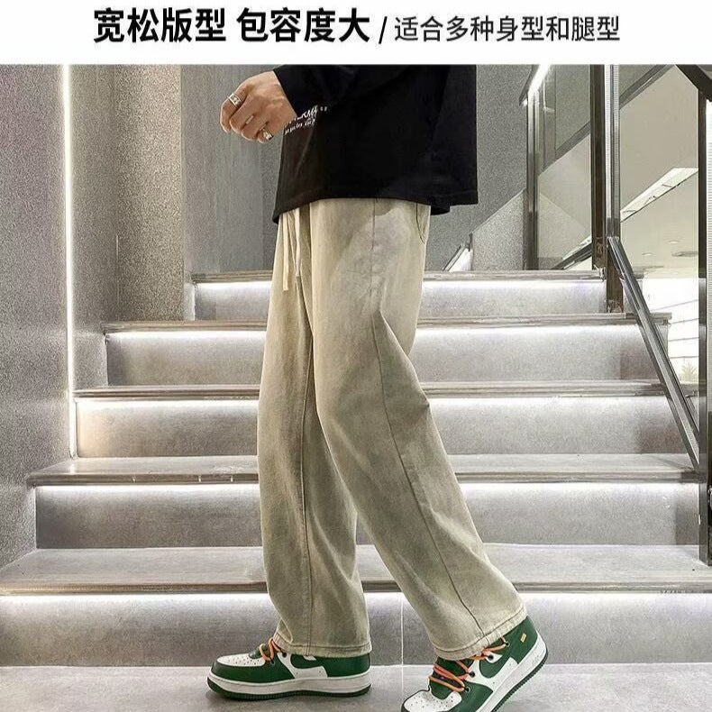 Unisex Classic Denim Jeans Loose Fit Daily Outdoor Wear - Image 4
