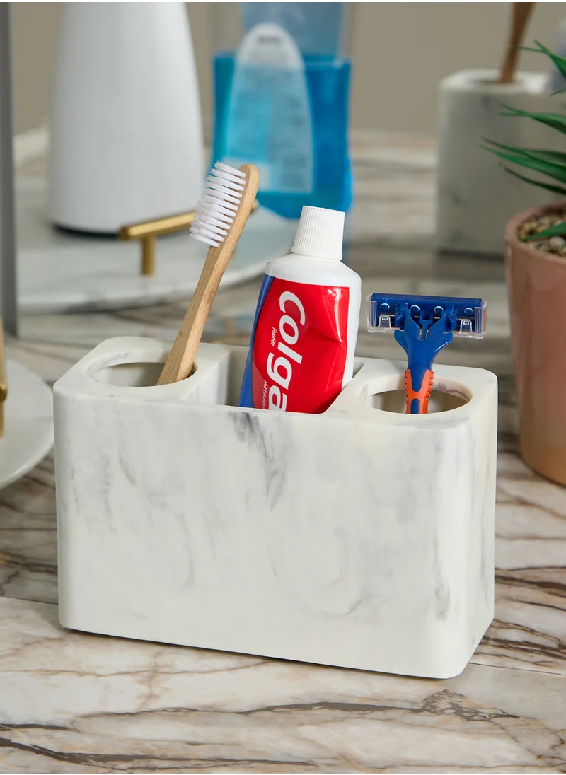 AURORA Resin Marble Toothbrush Holder