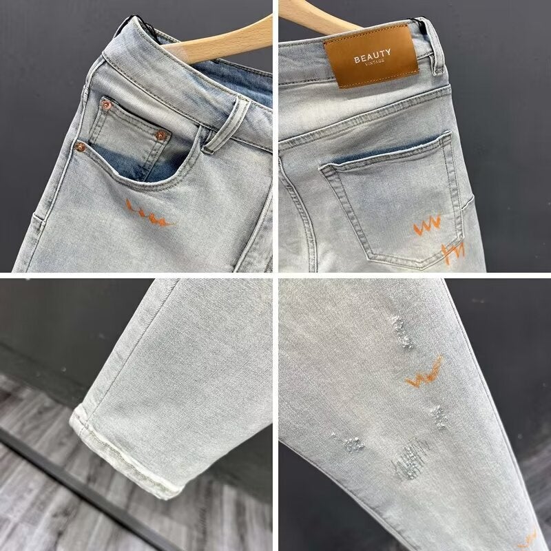Unisex Classic Denim Jeans Loose Fit Daily Outdoor Wear - Image 4