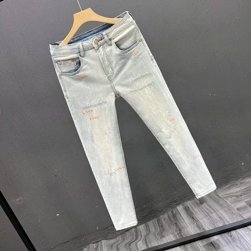 Unisex Classic Denim Jeans Loose Fit Daily Outdoor Wear - Image 3