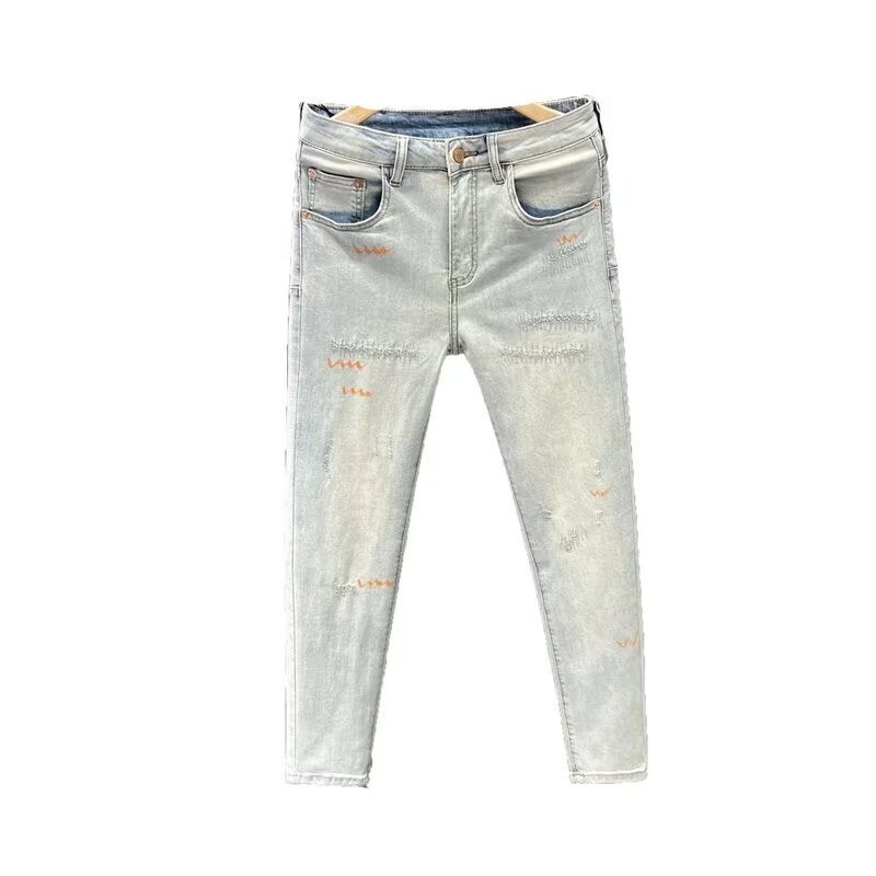 Unisex Classic Denim Jeans Loose Fit Daily Outdoor Wear - Image 5